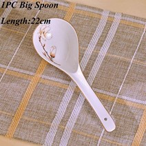 일본 그릇 유럽 스타일 세라믹라면 릇 본 차이나 식기 주방 도자기 용품 수프 밥 과일 샐러드 식품 용기, 7.1PC Big spoon