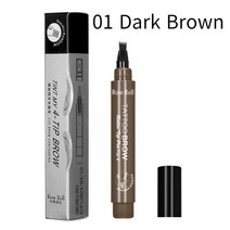 수염 펜 이발사 연필 얼굴 헤어 스타일링 눈썹 도구 수리 방수 착색 필러, 01 Dark Brown, [01] Dark Brown