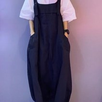 멜빵바지 치마바지 여성점프수트 마피훤 올드펌프킨 일본계 러블리 학생 리본 와이드 가을 점프수트 팬츠 네이비 싱글 S