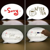 LED DIY 무드등 만들기 세트 그림그리기 홈포차 간판 벽걸이 스탠드 침실 침대 벽 무드등, 말풍선 핸드라이팅