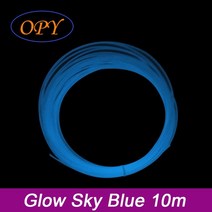 3D 프린터 필라먼트 luminance print filament 3d printer plastic 10m 100g sample red green sky blue 글로우, 글로우 스카이 블루 10m, 협력사
