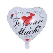 지구본 5/10pcs 18inch TE AMO Spanish 나는 호일 풍선 하트 모양 헬륨 에어 글로브 발렌타인 데이 웨딩 장, 24 style24_01 5pcs_01 18 인치
