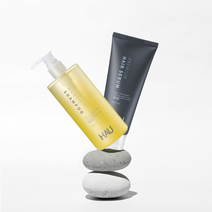 푸석하고 기름진 모발관리 하우망고샴푸 고농축폭탄헤어세럼 데일리세트