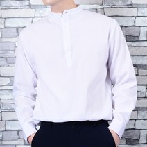 타운클로 남성용 헨리넥 옥스포드 셔츠