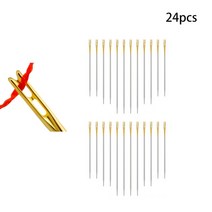 아프간바늘 목도리실 뜨개질 대바늘 세트 LMDZ-블라인드 바늘 노인 사이드 홀 테일 오프닝 스테인레스 스틸, 04 type 6