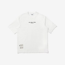 FILA BIELLA ITALIA 직조라벨 반팔 티셔츠 FS2RSE2107X-OWH