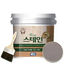KCC 홈앤스테인 수성스테인 0.9L 오일스테인 친환경, 라이트그레이2