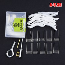 와이어메쉬 1 세트 DIY 도구 키트 메쉬 코일 저항 와이어 0.6ohm 0.13ohm RPM 2 히터 코어 재건 키트138701, As Pictures Shown 8, 08 As Pictures Shown