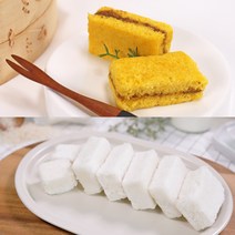 [착한떡] 우유백설기 40g*10개 단호박꿀설기 40g*10개 (총 20개입), 단품