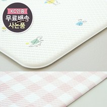 충무총판직영/충무홈리빙 베이직 프리미엄 양면 공룡 꿀벌 곰인형 핑크체크 그린체크 PVC 거실매트 놀이방매트 어린이집 유치원 유아매트, 01.공룡/핑크체크