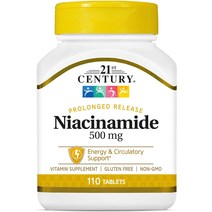 수입비타민 직구비타민 21st Century 나이아신아미드 500mg 서방형 정제 110개
