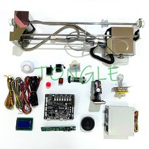 아케이드 클로 크레인 기계 자동 기 Diy 키트 상금 플러시 장난감 게임 보드 71cm 갠트리 조이스틱 푸시 버튼 전원 공급 장치 코인 액셉터, [01] SIZE S CLAW KIT