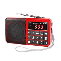 직수입판매 빅버튼 효도라디오 L-238 FM MP3, 빅버튼 효도라디오 L-238 레드