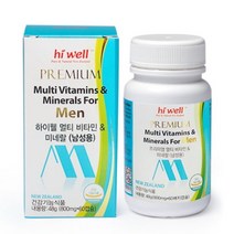 [하이웰] 프리미엄 멀티비타민 미네랄(남성용), 단품, 단품