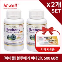 [하이웰]프리미엄 블루베리 비타민C 500 60정 2개