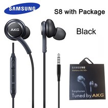 삼성 AKG 이어폰 EO-IG955 3.5mm 마이크 유선 헤드셋 Xiaomi 화웨이 갤럭시 s10 S9 S8 S7 S6, [04] S8 Black package