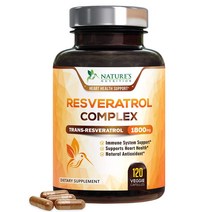네이쳐스 뉴트리션 레스베라스롤 콤플렉스 1800mg 120정 Natures Nutrition Resveratrol Complex