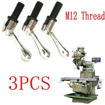 탁상 밀링머신.소형밀링머신 미니 밀링 머신 테이블 잠금 볼트 핸들 M12 스레드 CNC 밀 선반 기계 3 개 신제품