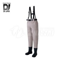 다이잔 WW-501 허리장화 웨이더 고무 밑창 방수 낚시 해루질 장화, M (250~255mm)