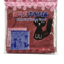 블랙캣 주방타올 행주 1매 만능행주 부엌행주 키친타올