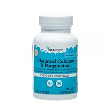 Vitacost Chelated Calcium & Magnesium - Albion® Calcium and Magnesium Bisglycinate Chelate Buffe레드