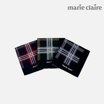 마리끌레르 멀티체크 나염 손수건 44x44