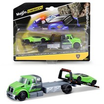 다이캐스트 올드카 오토바이 스포츠카 키덜트Maisto 1:64 Flatbed 2019 Ford GT Heritage Edition Transport Die-casting 자동차 모, 람보르기니