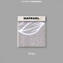 NAPEARL자카드 리프 디자인 홈 인테리어 커튼 거실 침실 윈도우 트리트먼트 그레이 커튼, W350cm L270cm 1PC, 4 Pull Pleated Tape, Gray