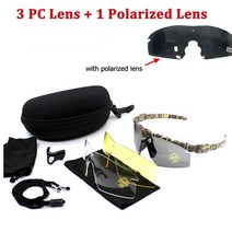 Tactical Polarized Sport Glasses Military Army Goggle Airsoft Shooting Glasses Men Outdoor UV400 Sun, 04 Camo 1 4 Lens