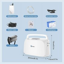 산소발생기 휴대용 산소 가정용 소형 바 자동차 펄스 흐름, 3.NT-03 3L pulse flow - 영국 플러그