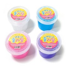 4000 세희네슬라임 300ml 투명 수제 슬라임 말랑말랑 주물럭 액체괴물 촉감놀이 스트레스 해소 장난감