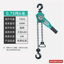 레바블럭 호이스트 체인권양기 공업용기중기 운반도구, 0.75톤x6m