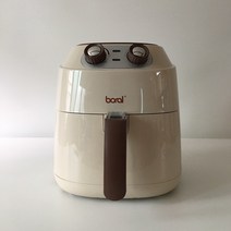 보랄 4.8L 스텔라 에어프라이어 3가지색상 신혼 주방 집들이 BR-AF4500JV, 블랙