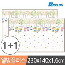 파크론 1+1 뽀로로벅스 웰빙플러스 놀이방매트 230x140x1.6cm, 뽀로로벅스 웰빙플러스 230x140x1.6cm (2장)