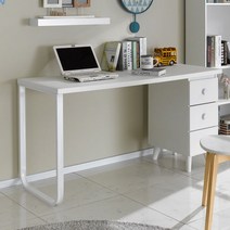 1400 서랍책상 2컬러 초등학생 서재가구 튼튼한 신혼, 화이트