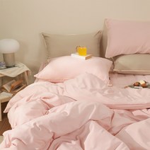 디저트 마이크로화이버 이불커버, 인디핑크