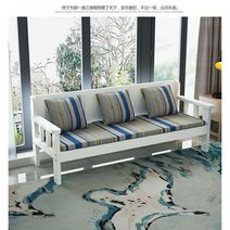 단단한 나무 벤치 소파 의자 현대 레저 작은 아파트 임대 방 발코니 거실 더블 3 4 인용, 바니시 커피 테이블 길이 100 너