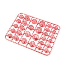 출퇴근자전거 30pcs 바이크 오토바이 스크류 캡 커버 헤드 바디 장식 엔진 너트 볼트 자동차 스쿠터 전기 액세서리, [07] 빨간