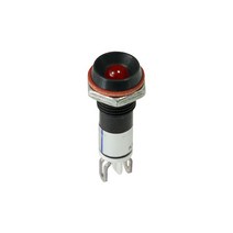 KEM 24V LED 인디케이터 검정 일반휘도형 레드 8x22mm KLJS-08D24-R