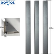 TCT 대패 블레이드 260x25x3mm 접합기 나이프 3 개 세트 교체 4 측면 수직 밀링 고속 프레스 등, 01 은