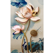 재물운 돈이 들어오는 목재 직소퍼즐 연꽃 그림 diy 성인 감압 스트레스 해소 장난감 300 500 1000조각, (02), 1000피스