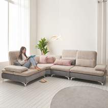 서광퍼니처 바이미 조야 아쿠아텍스 패브릭 3인 3.5인 4인 5인 코너형 스윙 소파 쇼파 sk, 5인소파_연그레이_그레이