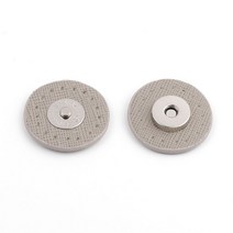 서클 바느질 자기 버튼 백 걸쇠 스냅 금속 패스너 재봉 공예 DIY, 어두운 회색