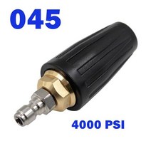 360 회전 터보 노즐 분무기 1/4 quot빠른 연결 4000 PSI 고압 세척기 클리너 액세서리 황동, 05 045