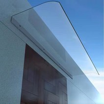 창문 차양 캐노픽스 농막 차면시설 테라스 비가림 막, 40x120cm 불투명흰색 정면설치