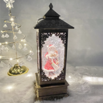 크리스마스 오르골 스노우볼 감성 오브제 기념일 선물 무드등 인테리어 조명, A. 엔틱 스노우볼, 3. 브론즈 산타