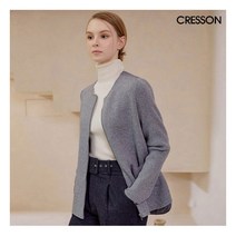 [크레송(여성)] 패딩배색 니트 자켓_CRSOJK001-22CiGR