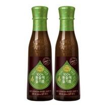CJ 백설 100 통들깨 들기름 300ml[봉] x 2병, [0001]기본상품