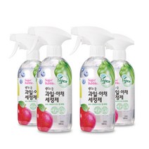 슈가버블 뿌리는 과일 야채 세정제, 4개, 500ml
