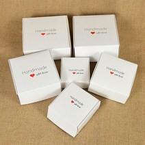 6pcs 크래프트 종이 선물 상자 Marbling 스타일 DIY 수제 사탕 초콜릿 포장 생일 파티 웨딩 장식 크리스마스, 9x9x4cm, 01 white handmade